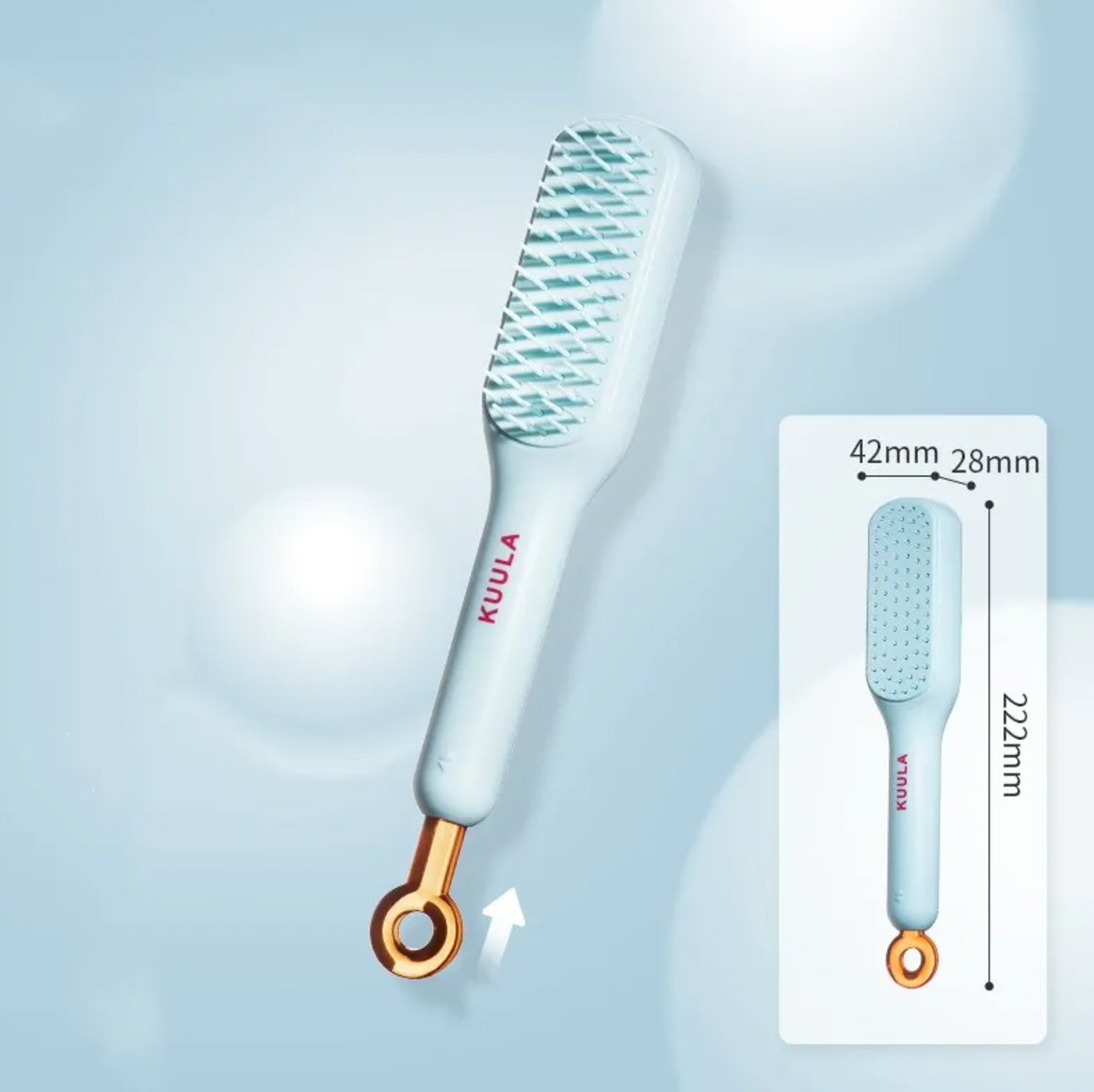 Retractable Pocket Hair Comb – Compact Anti-Static Design