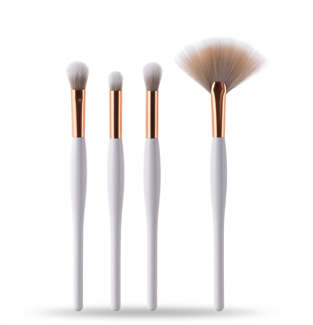 8-Piece Professional Makeup Brush Set With Wooden Handles
