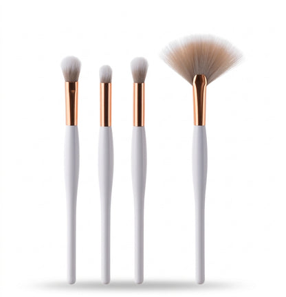 8-Piece Professional Makeup Brush Set With Wooden Handles